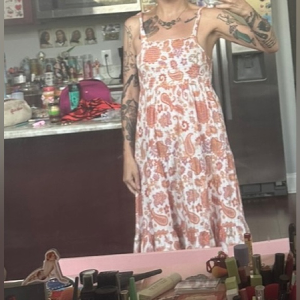 Seafolly girls 12 love paisley 3 tiered maxi OR women’s xs/s - Picture 14 of 15